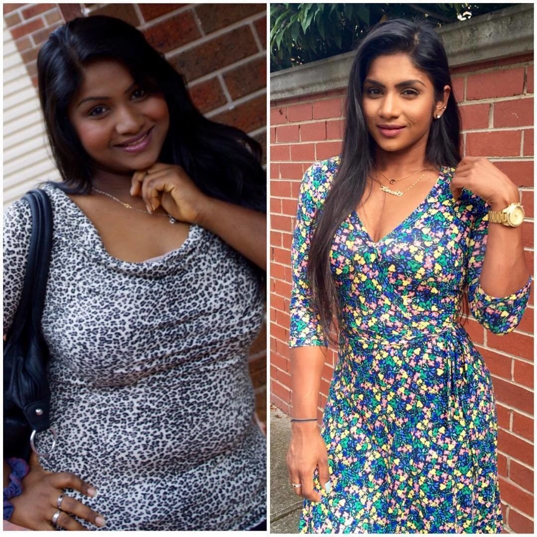 This beautiful woman from Sri Lanka has managed to lose more than 90 pounds in 8 months. 