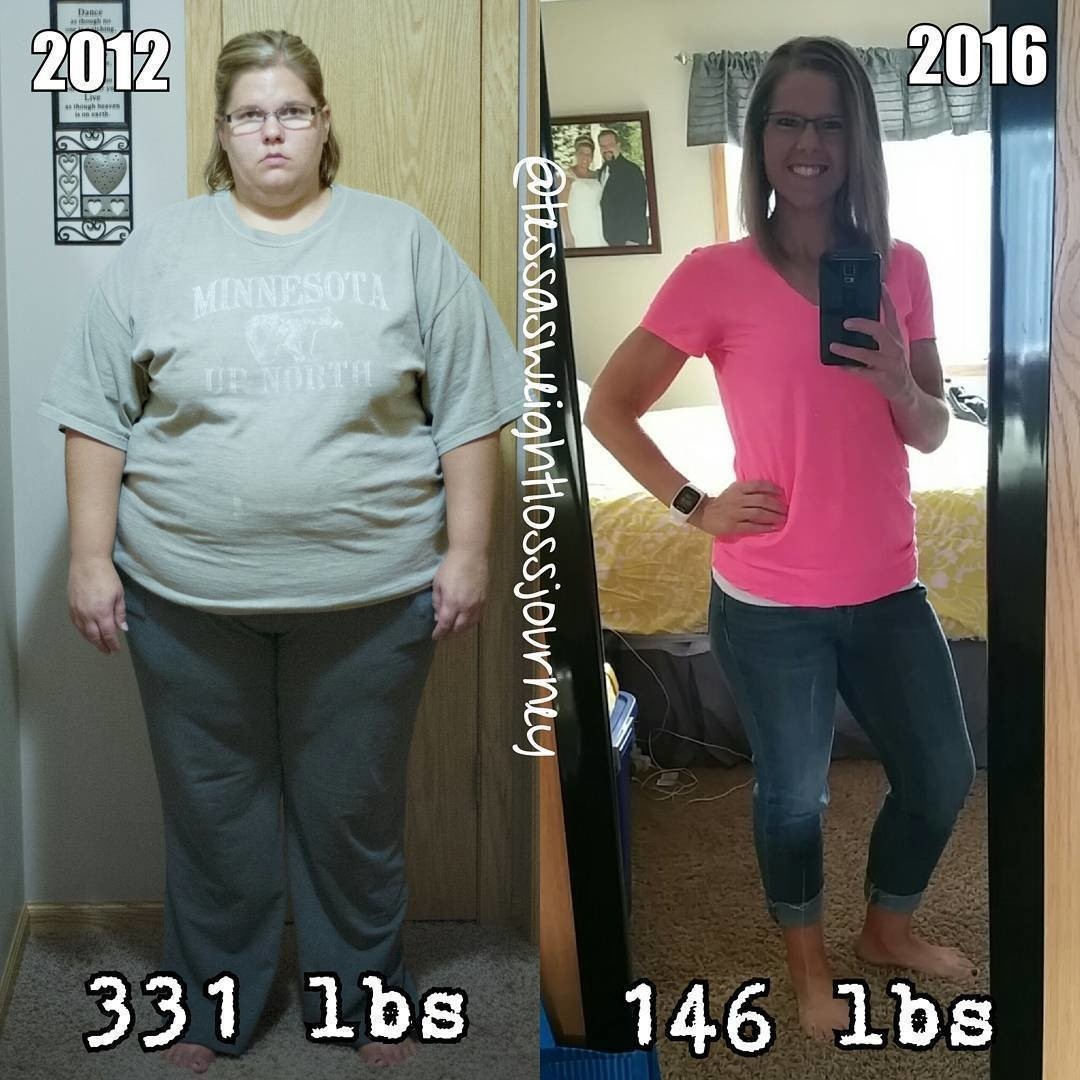 Tessa has lost more than 180 pounds. 