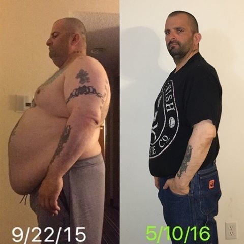 This man from Texas said "never come back" to more than 180 pounds of his weight. 